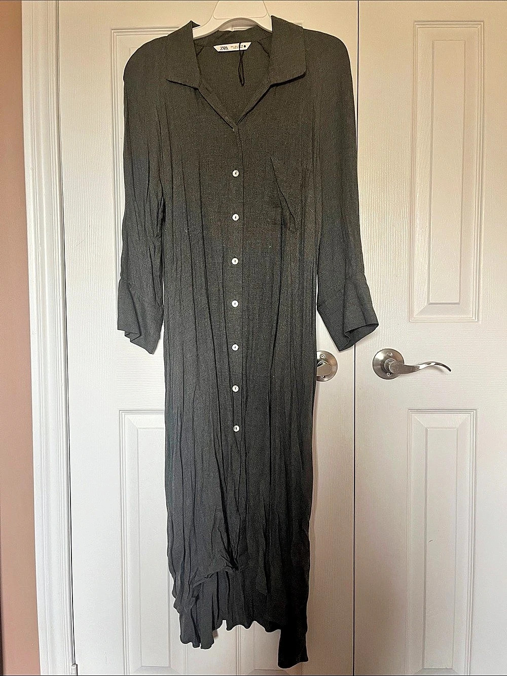 Zara Maxi Shirt Dress